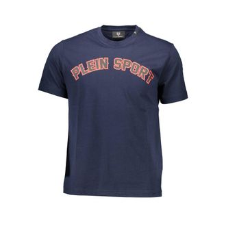 Plein Sport Blue Cotton Mens Mens T-Shirt