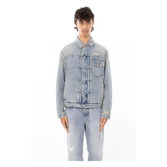 Cycle Jassen, Heren, Blauw, L, Denim, Roby Trucker Jacket