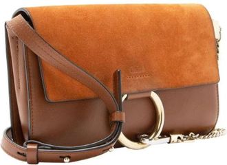 Chlo&eacute; Pre-owned Faye Small Shoulder Bag - Dames - Vintage Schoudertas - Bruin - ONE Size - Leer - Vintage