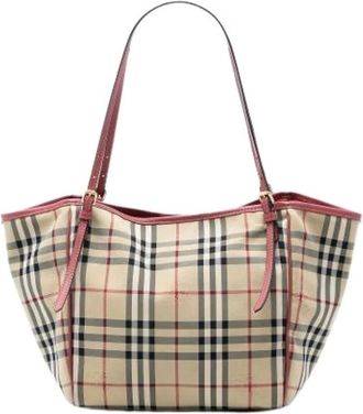 Burberry Pre-owned Tote Bags, female, Beige, Size: ONE SIZE Pre-owned Canterbury Tote Bag