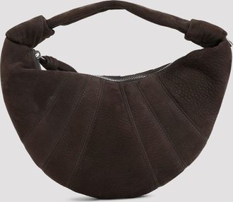 Christophe Lemaire leren mini-fortuin-croissanttas