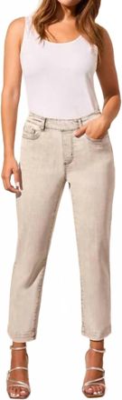 Tribal Audrey Pull-On Crop Jean 26 In Shadow Mist