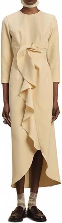 Kika Vargas Genzebe Dress In Butter