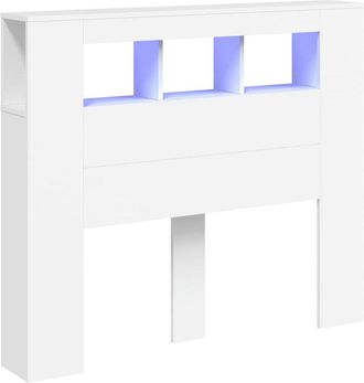vidaXL LED Headboard White 120x18.5x103.5 cm Engineered Wood vidaXL