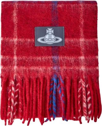 Vivienne Westwood Bufanda de Lana a Cuadros - Accessories - unisex - Rojo - ONE SIZE