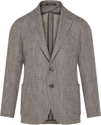 Tagliatore Giacca in pied-de-poule - Grigio