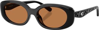 Coach Womens 54 mm Black Sunglasses