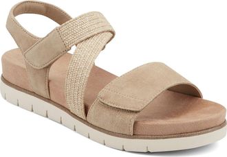 Easy Spirit Hillary Ankle Strap Sandal in Light Natural at Nordstrom, Size 7.5