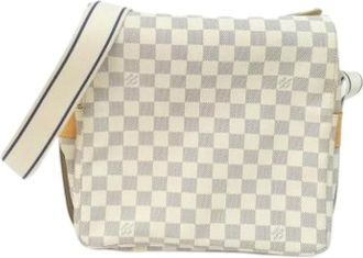 Louis Vuitton Pre-owned Cross Body Bags, male, Multicolor, Size: ONE SIZE Pre-owned Damier Azur Shoulder Bag