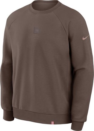 Nike San Francisco 49ers Primary Nike Mens Dri-FIT NFL Pullover Crew in Brown | 03EK00Z39B-P5N