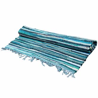 Ancient Wisdom Alfombra Room Rag - 150x200cm - Calidad Premium - Aqua Blues