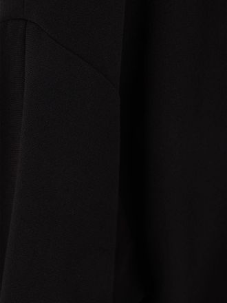 Alberto Biani Crepe Cowl Neck Sweater - Black