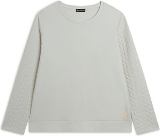 Freddy Felpa donna girocollo in viscosa con maniche a trecce