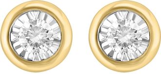 Effy Round Diamond Stud Earrings in Gold at Nordstrom Rack