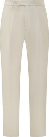 Ermenegildo Zegna White Tailored Flat Front Pants