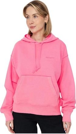 Carhartt Work in Progress W Hooded Lumo Sweat - Dames - Sweatshirts & Hoodies - Roze - Maat: XS Katoen