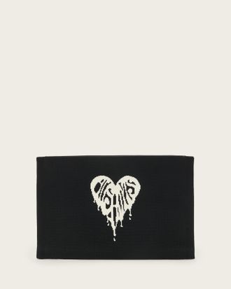 AllSaints Izzy Heart Clutch