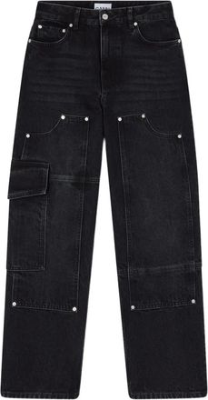 Ganni Jeans cargo - Nero