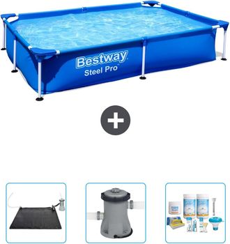 Bestway Piscina Bestway Steel Pro Rectangular - 221x150x43 Cm - 6-piezas S22707
