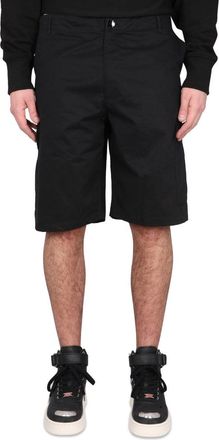 Kenzo Patch-Pocket Cotton Cargo Shorts - Black