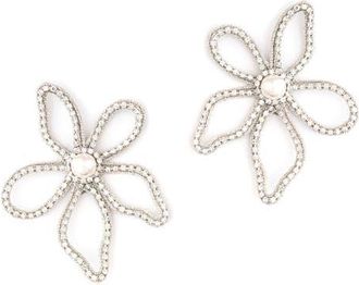 Deepa Gurnani Felicity Drop Earrings in Silver at Nordstrom