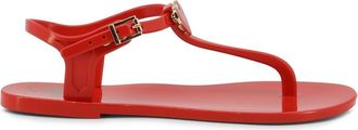 Love Moschino Ankle Strap Rubber Flip Flops