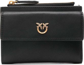 Pinko Black Calf Leather Wallet
