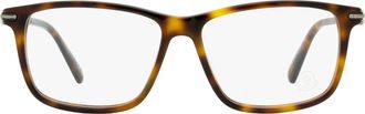 Moncler ML5205 Rectangular Acetate-Metal Eyeglasses - Brown