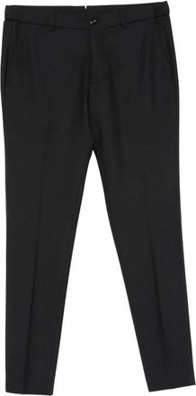 Berwich Morello Broek - Heren - Nette broeken - Zwart - L - Wol - Broeken