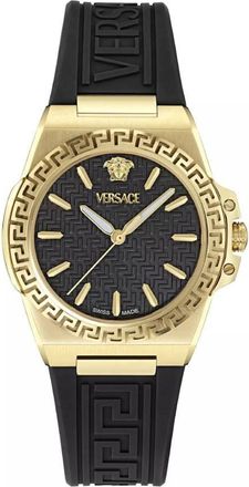 Versace Greca Reaction Quartz Black Dial Ladies Watch VE0D00225
