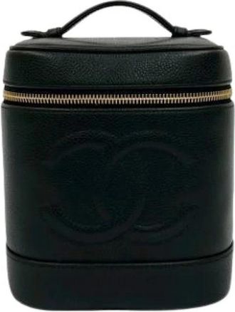 Chanel Pre-owned Leather chanel-bags - Dames - Vintage Handtas - Zwart - ONE Size - Leer - Vintage