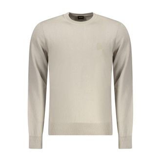 HUGO BOSS Beige Cotton Mens Mens Sweater