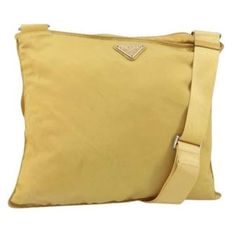 Prada Borsa a tracolla vintage in nylon Pre-owned - - Pre-owned - Donna - Giallo - ONE SIZE