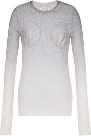 Maison Margiela Semi-doorzichtige trui - Grijs