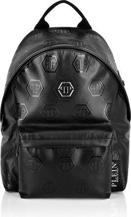 Philipp Plein Nappa Backpack Embossed Monogram