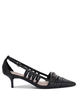 Pinko Pinko Womens Heeled Shoes - Black Leather - Size EU 38