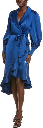 Aidan Mattox Aiden Mattox Balloon Sleeve Wrap Dress