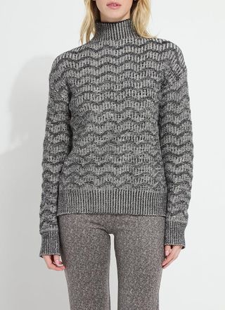 Lyss&eacute; Scarlet Marble Texture Sweater
