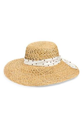 Rag & Bone Garden Straw Hat in Natural/White at Nordstrom, Size Medium