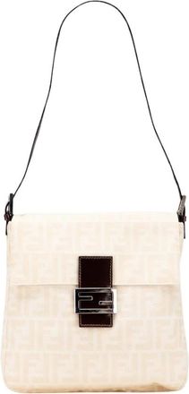 Fendi Pre-owned Shoulder Bag - Dames - Vintage Schoudertas - Beige - ONE Size - Vintage