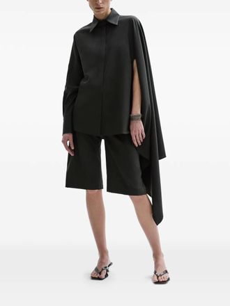 Atu Body Couture Winged shirt - women - Wool - L - Black