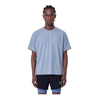 (di)vision Camiseta Boxy de Manga Corta de Secado R&aacute;pido - Tops - Hombre - Gris - XL