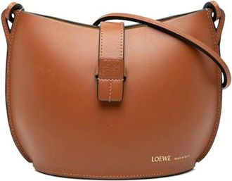 Loewe Pre-owned Shoulder Bags, female, Brown, Size: ONE SIZE Pre-owned Leather Shoulder Bag