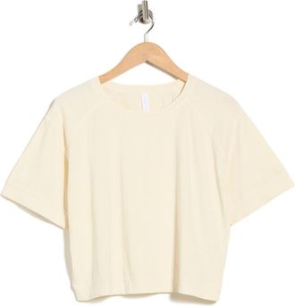Zella Vintage Wash Boxy Tee in Yellow Buttercream at Nordstrom Rack, Size X-Large