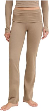 Casall Sublime Flare Leggings - Dames - Leggings - Beige - S - Katoen - Broeken