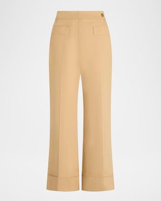 C&acirc;llas Milano Brody Stetch Cotton Wide-Leg Pants