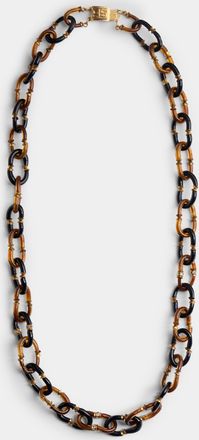 Mahnaz Collection Womens Vintage 1960s Archimede Seguso Murano Glass, Rhinestone and Gilt Brass Necklace