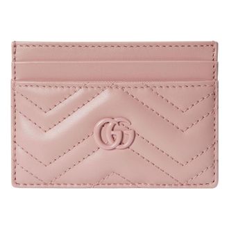 Gucci (WMNS) Gucci GG Marmont Matelasse Card Case Light Pink 443127-AACX4-5909