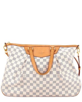 Louis Vuitton White Damier Siracusa Gm (Authentic Pre-Loved)