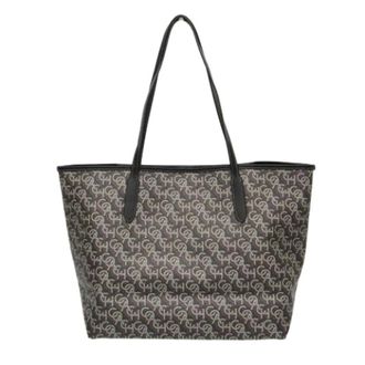 Coach Pre-owned Tote Bags, female, Black, Size: ONE SIZE Pre-owned City Tote Signature Monogram Cf342